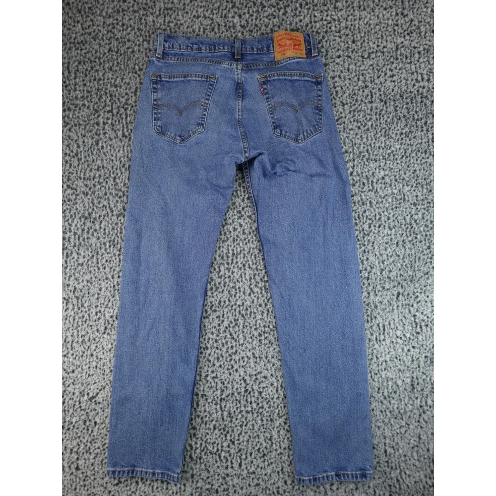 Levis 505 Straight Leg Jeans Mens 32x32 Blue Medium Wash Classic Denim Workwear